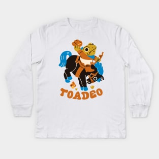 Toadeo the Toad Rodeo Kids Long Sleeve T-Shirt